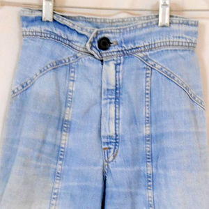 Vintage 70s Bell Bottom Blue Jeans pants